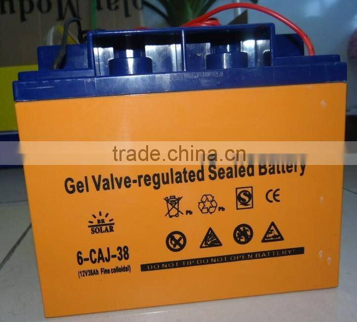 38Ah 12V Maintenance Free Deep Cycle Gelled Solar Battery