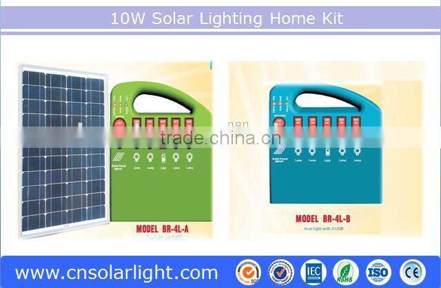 lithium battery USB Function solar panel pole mounting system