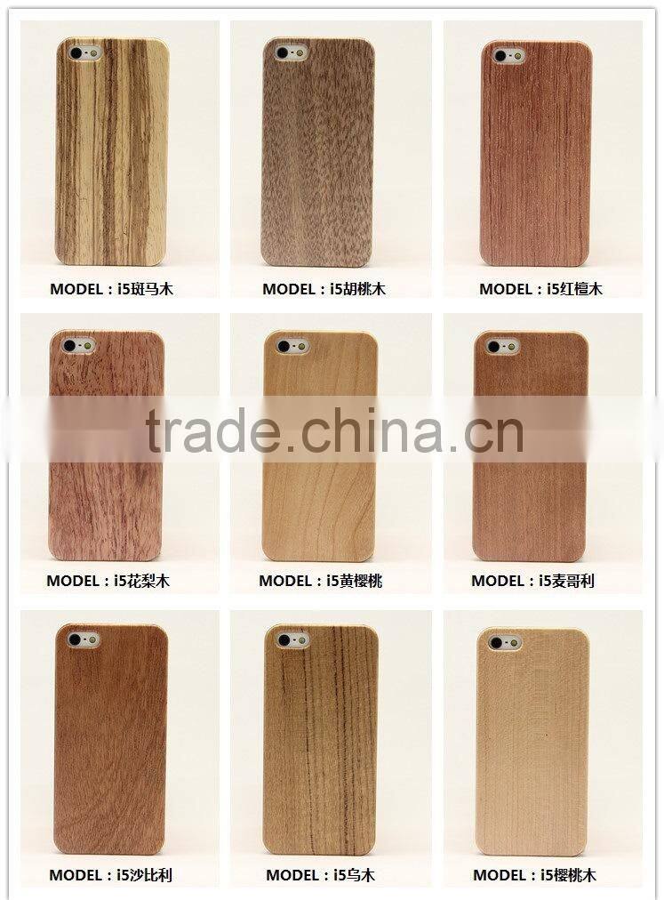 Hot Sell Wooden Design Cover Case for Mobile Phone Walnut Bamboo Cherry Wood Wooden Style cover Case Free shipping mobile phone