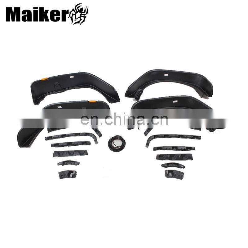 ABS fender flares with light for Jeep Wrangler JK 07+accessories mud guard for Jeep wheel eyebrow