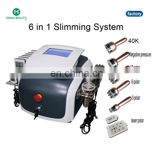 Sales Top sale 6 IN 1 Cavitation Lipo Slimming Machine/80k cavitation slimming machine