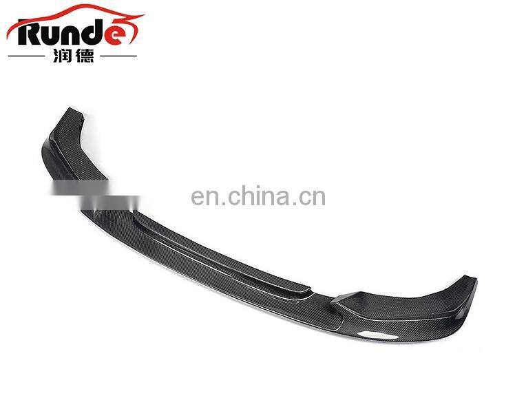 Runde New 3D Style Carbon Fiber Front Bumper Lip Auto Car Front Diffuser For BMW X4F26 2014-2021