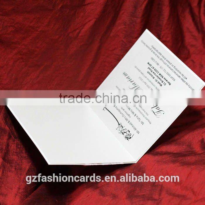 2014 Royal Unique Wedding Invitation Cards with Lace and Buckle