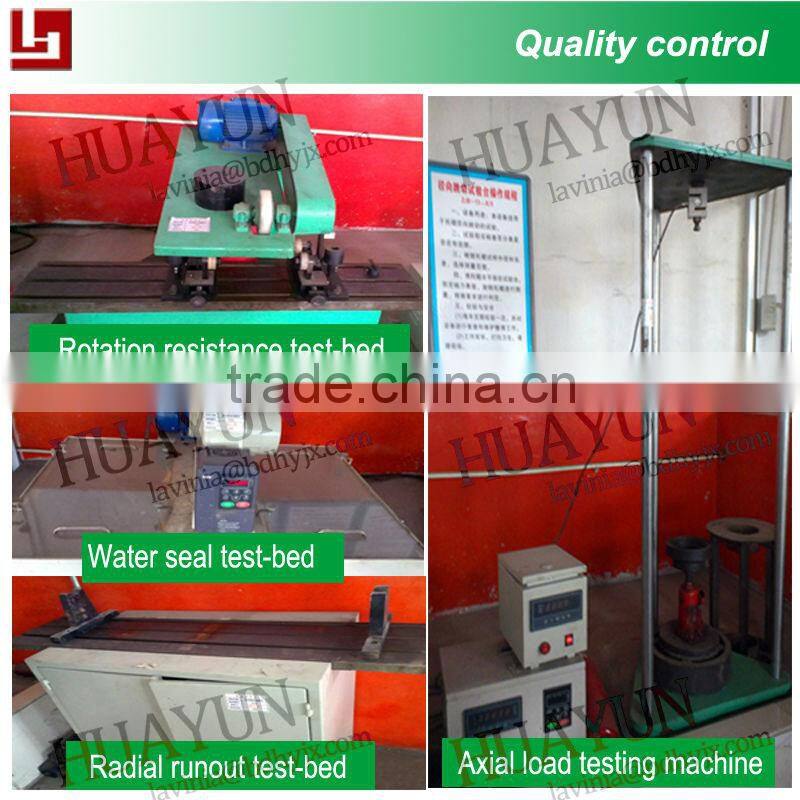 Baoding Huayun ISO standard belt conveyor parts with idler roller pulley bracket