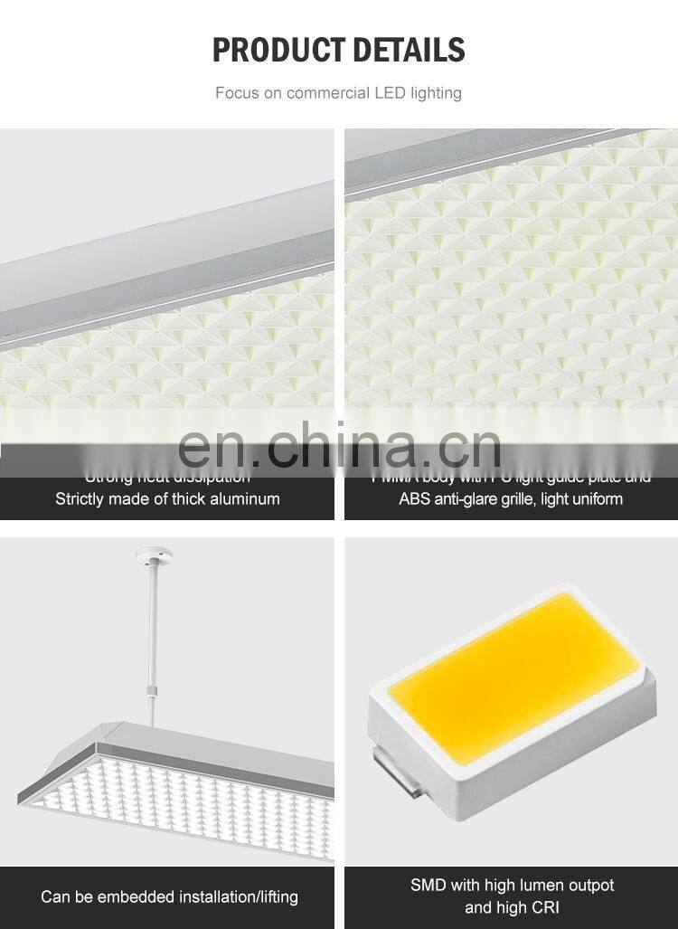 High Quality Slim Recessed Square Indoor Ceiling Embedded 36watt SMD LED Panel Lighting