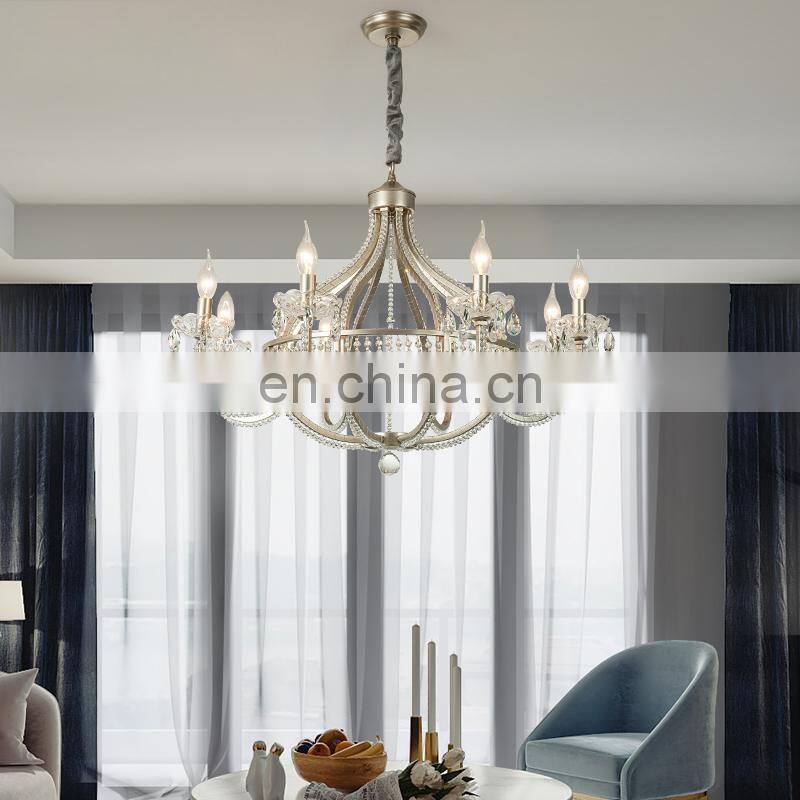 custom made brass or copper pendant lamp hand-made chandelier in lost-wax with french style of classic light