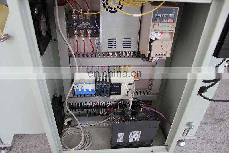 PET PVC film roll to sheet cutting machine with conveyor belt