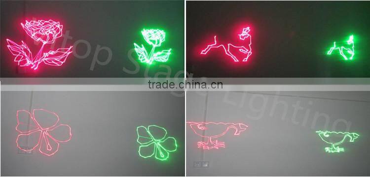 popular disco light double head red & green laser light