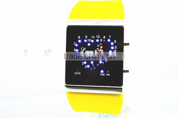 Best gift led watch for teenager girl with heart shaped flashing light