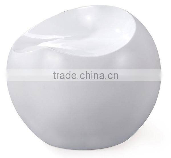 replica European style relaxing fiberglass material blue Eero apple round shape ball chair wholesale