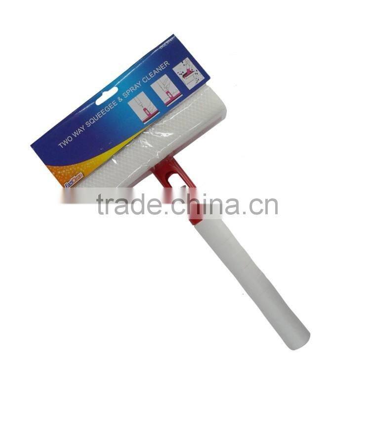 2 in 1 long handle sprayer window squeegee with microfiber towel,window cleaner