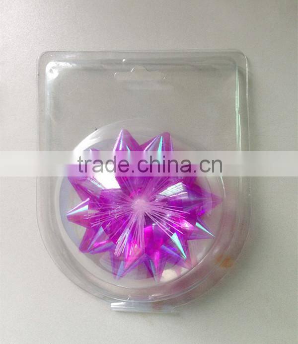 3 bows per blister LED present ribbon bow with 7 colors change for Christmas Decoration