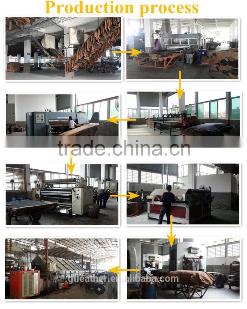 Cow pull up genuine china leather