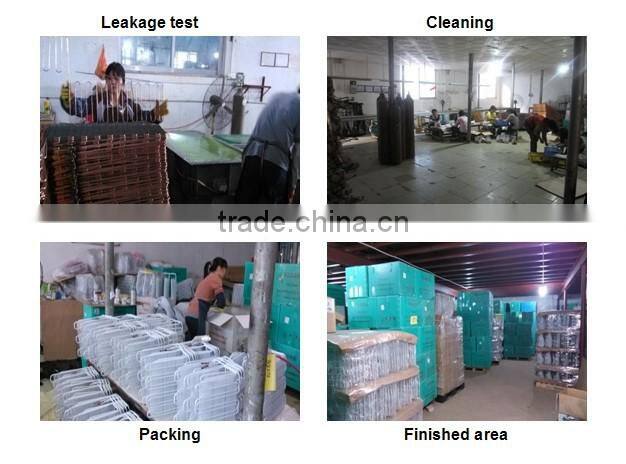 Wire-on-tube roll bond and fin refrigerator evaporator