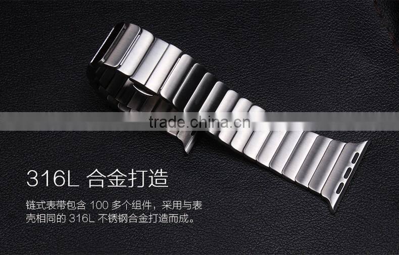 Butterfly Link watch band Bracelet stainless steel Watchband For Apple watch Band Luxury For iWatch
