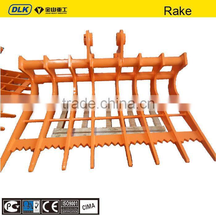 excavator attachment rake for hyundai xuwa xugong