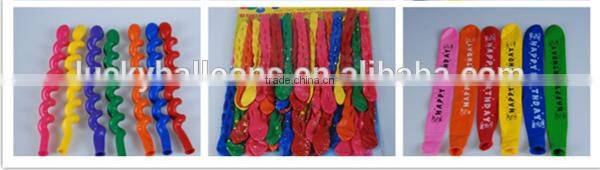 Wholesale balloons EN71 approved 100% latex long shaped modelling balloon