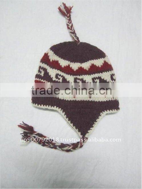 Hand Knitted Bright Color Warm Hat