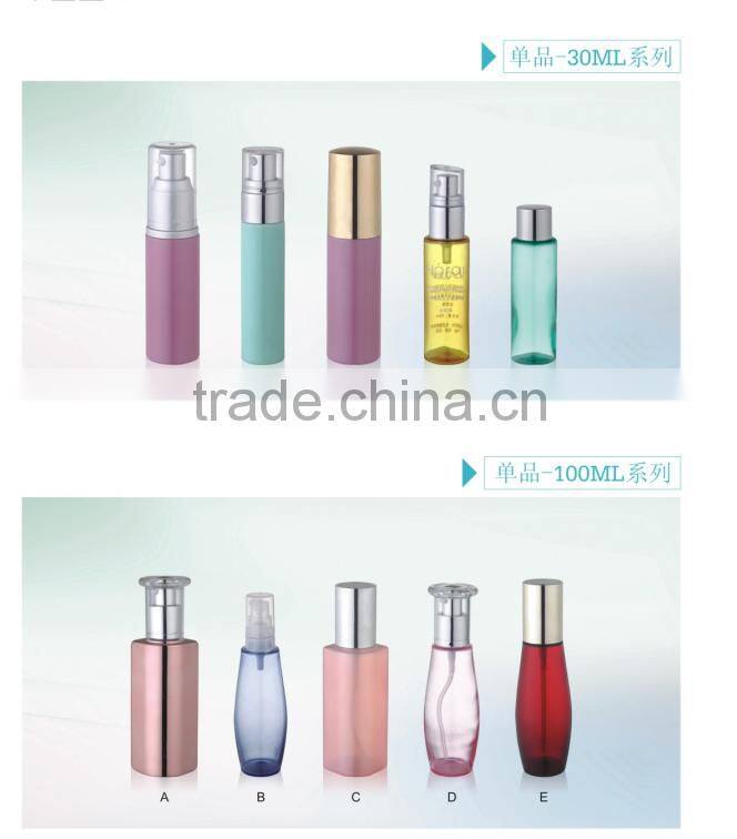 Transparent plastic PET bottle personal skin care use toners bottle