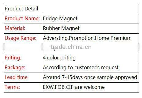 Wholesale rubber magnets for promotion advertising home