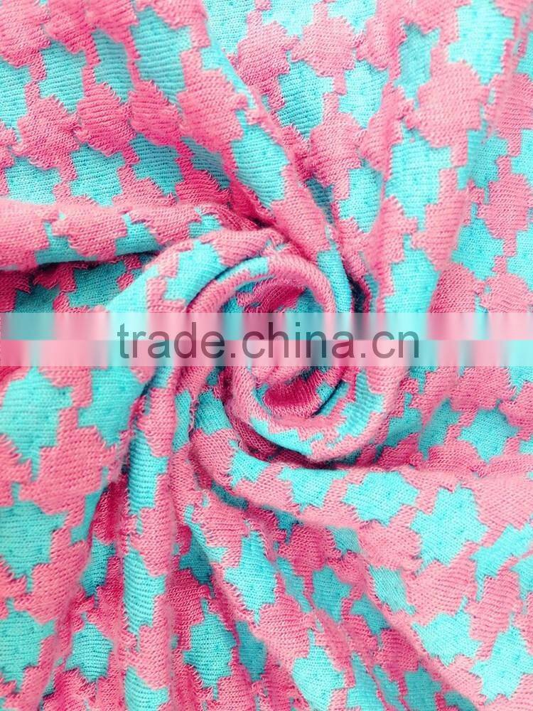 Alibaba china new style T/R jacquard fabirc for girls