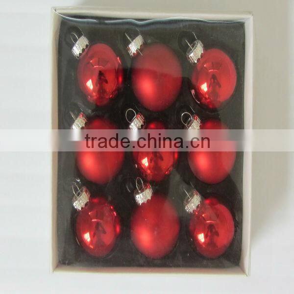 wholesale hand blown colored glass balls,red glass ball,glass christmas ball