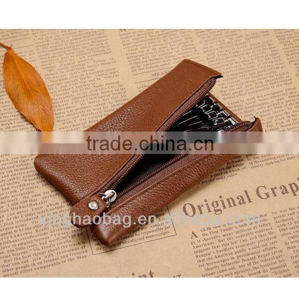 Cowhide leather bag high quality bag key holder 2014