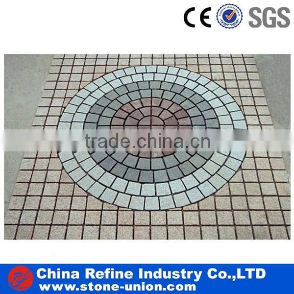 mixcolor pavers on mesh for garden and walkway