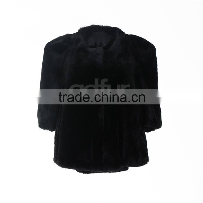 QD22082 Real Rex Rabbit Fur Jacket Winter