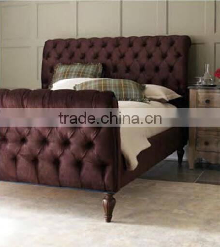 American furniture bed real wood birch 1.8 meters classical bed marriage bed