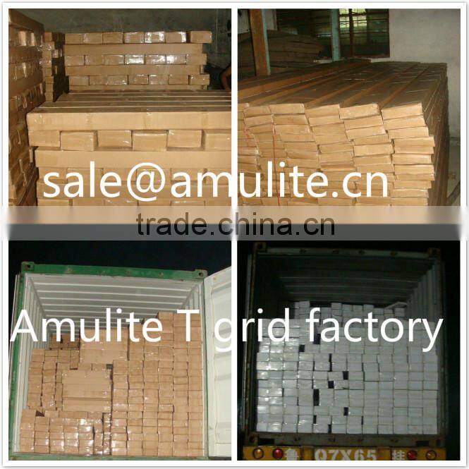 Galvanized Grooved t bar ceiling grid