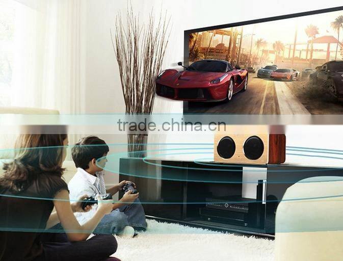 2016 New wooden home theater subwoofer desktop Bluetooth wireless stereo MP3 hifi speakers handsfree call