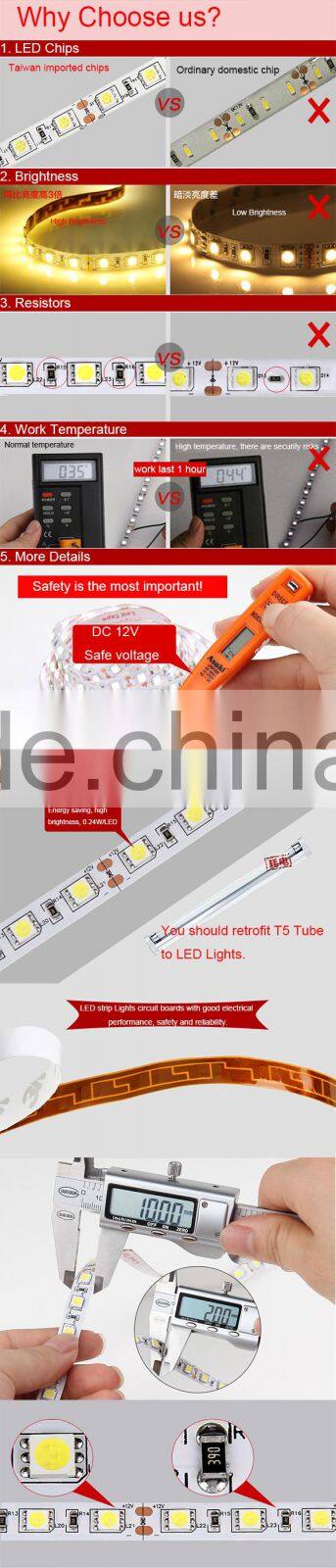 5730 led rigid strip light with aluminum profile water proof illume led strip lighting