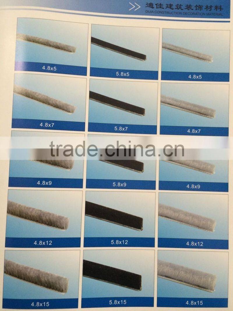 2P-self-adhesive pile weather strip for door and window