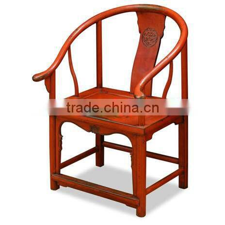 Chinese Antique Ming style wooden carved arm chair