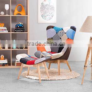 Modern Leisure Contour Papa Bear Chair/ Patchwork Sectional Sofa/ Poet Chair for sale