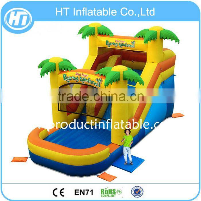 Customized Yellow inflatable slip n slide for adult, giant Inflatable Slide For Sale
