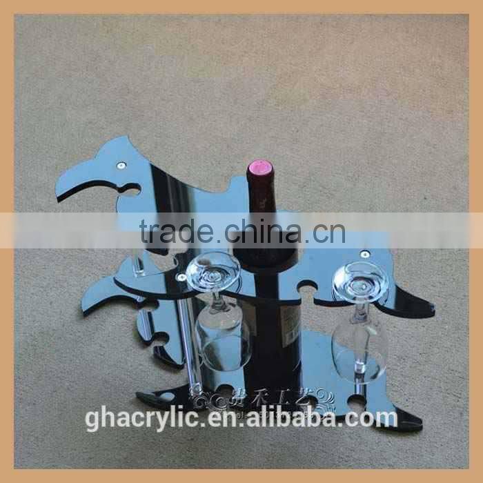 DIY single bottle wine rack,wine display stand