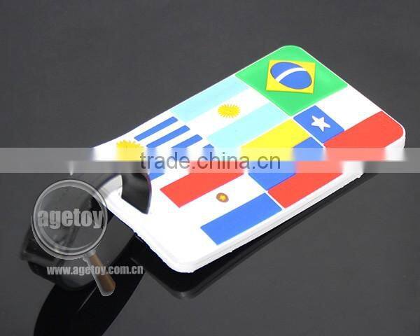 Uruguay Argentina Brazil Paraguay Venezuela Chile National Flags Souvenir Promotion Custom Soft PVC Luggage Tag