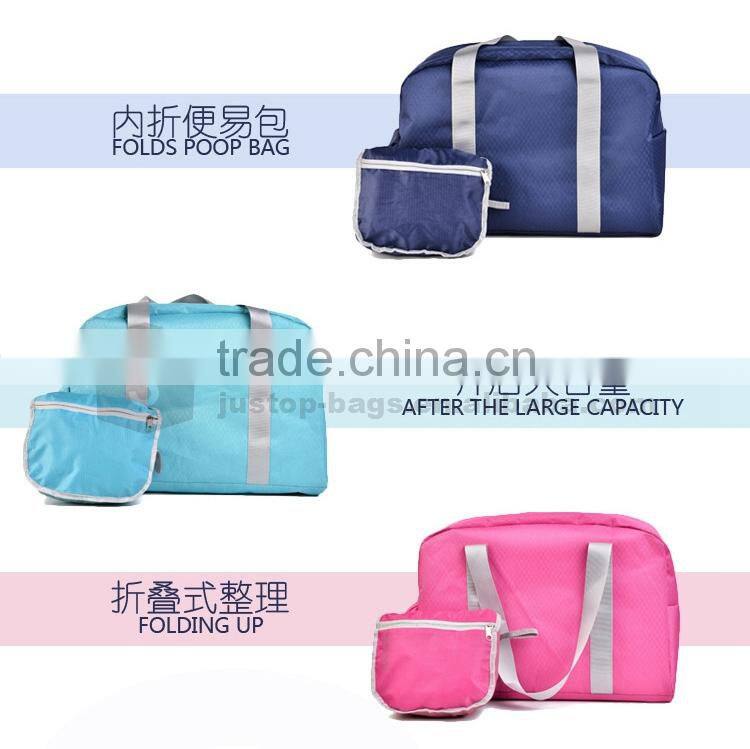 Justop High Quality Folded Traveling Handbag Wholesale Business Shoulder Bag Best Selling Tote Bag For Clothes Organizer