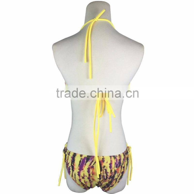 2016 hot swimwear bikini One Piece Swimsuit Bikini Girl Bikini Swimwear Sexy bikini Yellow Swimsuit Bikini Swimwear
