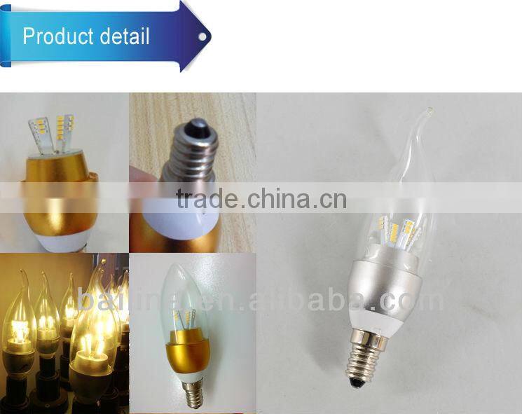 Chian supplier hign bright E14 LED bulb ztl