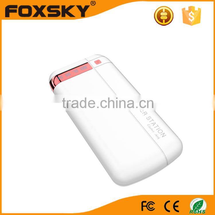 Big capacity 5V/4A output 23000mAh power bank with battery indicator
