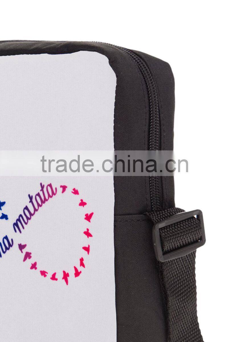 2016 popular custom sublimation shoulder messenger bag
