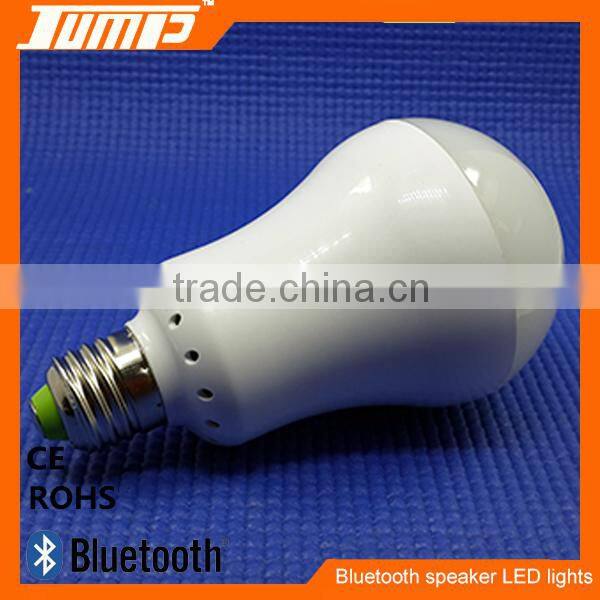 High quality bluetooth E27 remote contrl colorful bulb LED light music speaker