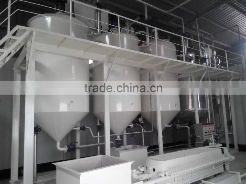 peanut ,soybean and sunflower oil refining machine for all kinds crude oil with BV and CE certification