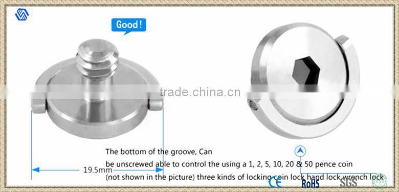 1/4" Thread Camera Screw with ring mini camera screw
