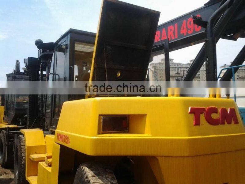 Used condition diesel engine TCM 15t forklift second hand TCM automatic transmission 15t forklift lifter for sale in shanghai