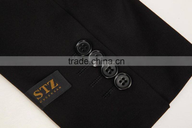 2016 guangzhou latest fashion hot wholesale coat slim fit single breated point lapel jackets for business italian