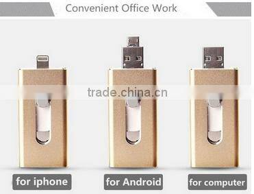 USB 3 in 1 flash drive memory stick